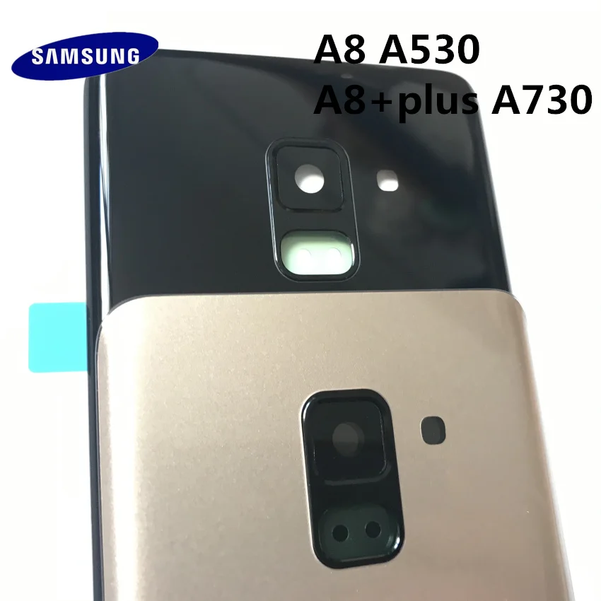 Замена A8 + оригинальная задняя панель аккумуляторная стеклянная крышка для Samsung