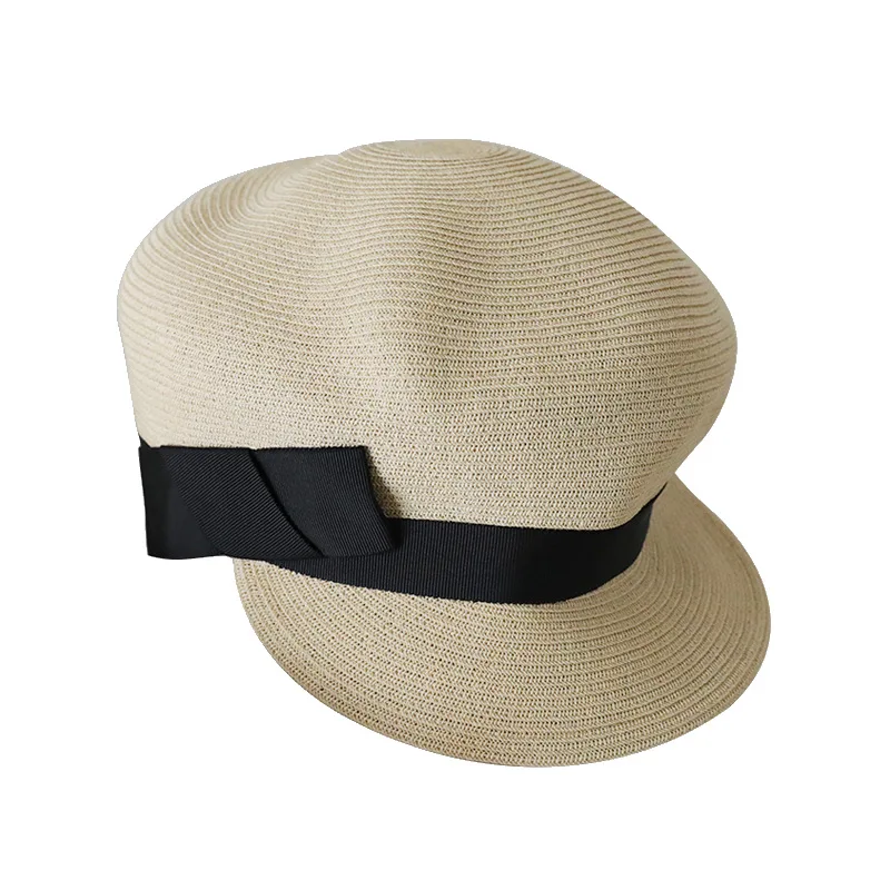 

female thin type restoring ancient ways of England summer straw painter han edition joker Japanese cap cap brim hat