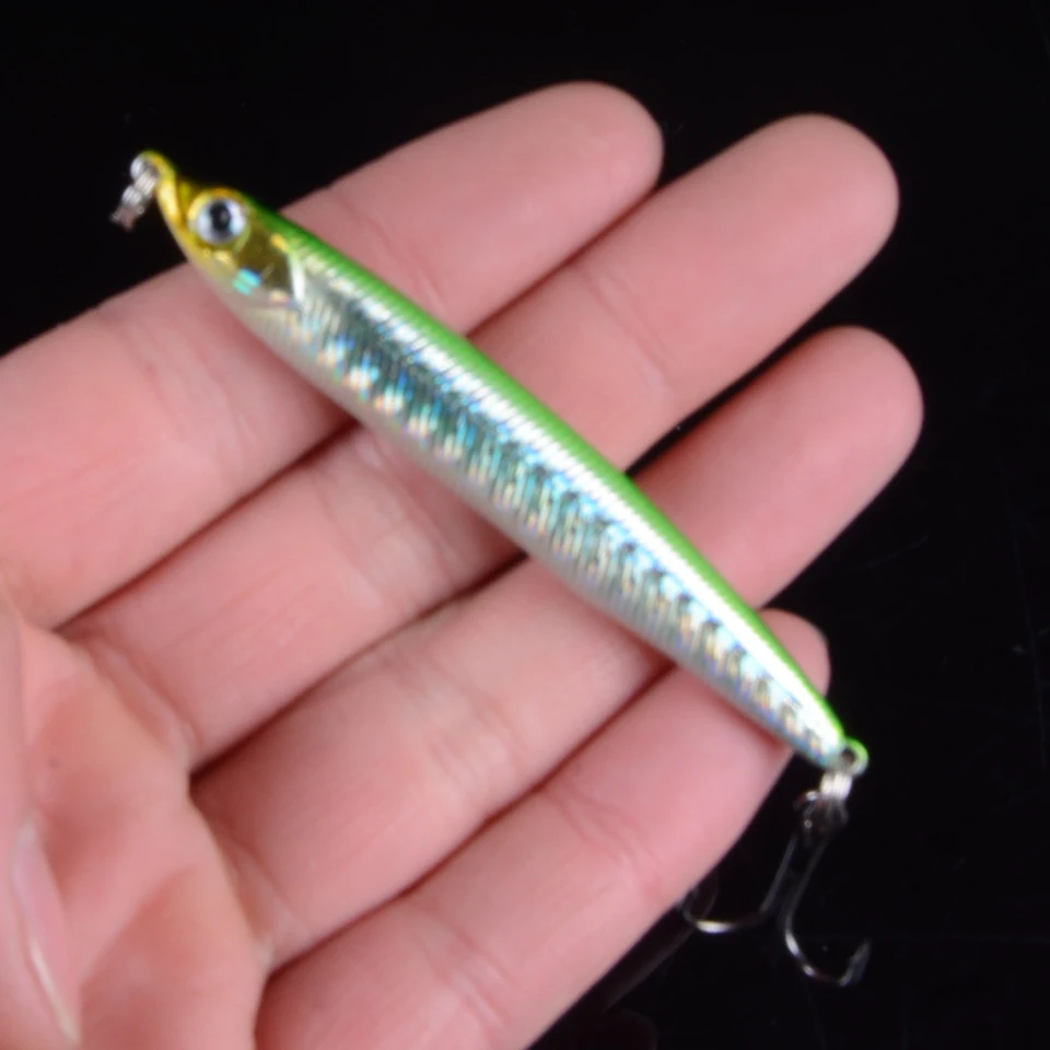 TQEXSZ 1 шт. приманка для рыбалки Карандаш воблер с 6 # крючками плавающая твердая