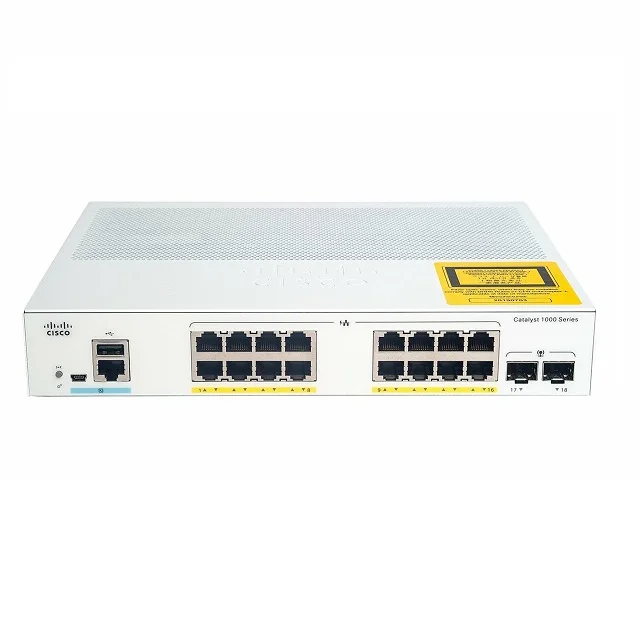 

New original C1000-16P-2G-L, C1000 16port GE, POE, 2x1G SFP, Network Switch