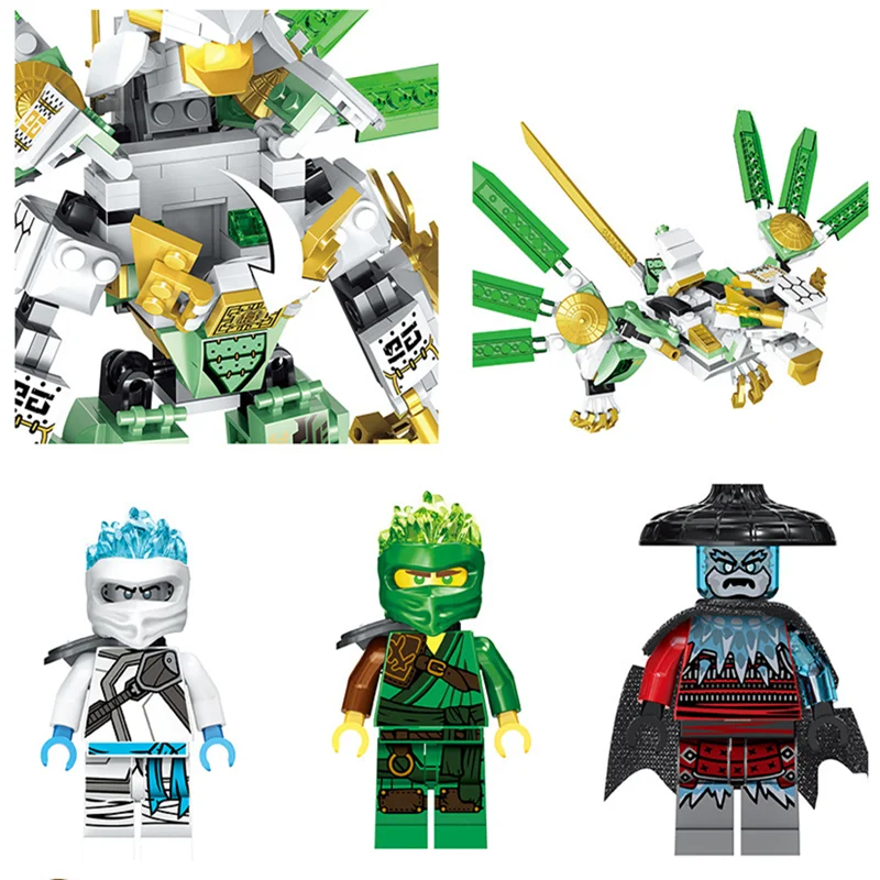 Новые Строительные блоки Ninjagoed Lloyd's Titan Mech Spinjitzu DIY Развивающие 70676 ниндзя