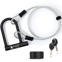 bicycle u lock anti theft safety motorcycle scooter cycling lock cable locks with 2 keys bike accessories