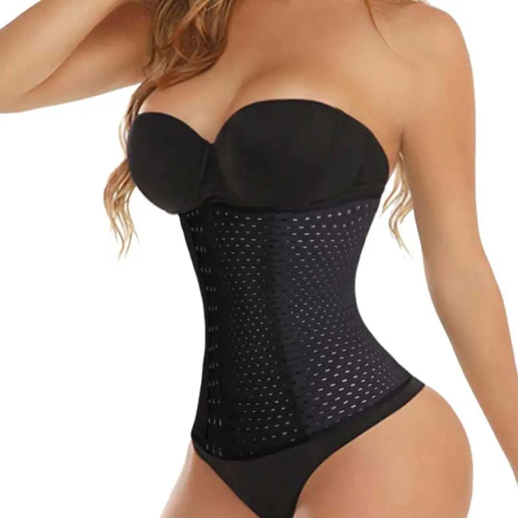

Women Latex Waist Trainer Body Shaper with Zipper Cincher Corset Top Slimming Belt Fitness Sheath Shapewear Plus Size