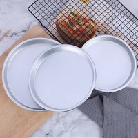 non stick pizza plate round pastry dish pizza pan tray carbon steel mold baking tool baking mould pan cake tools for kitchen