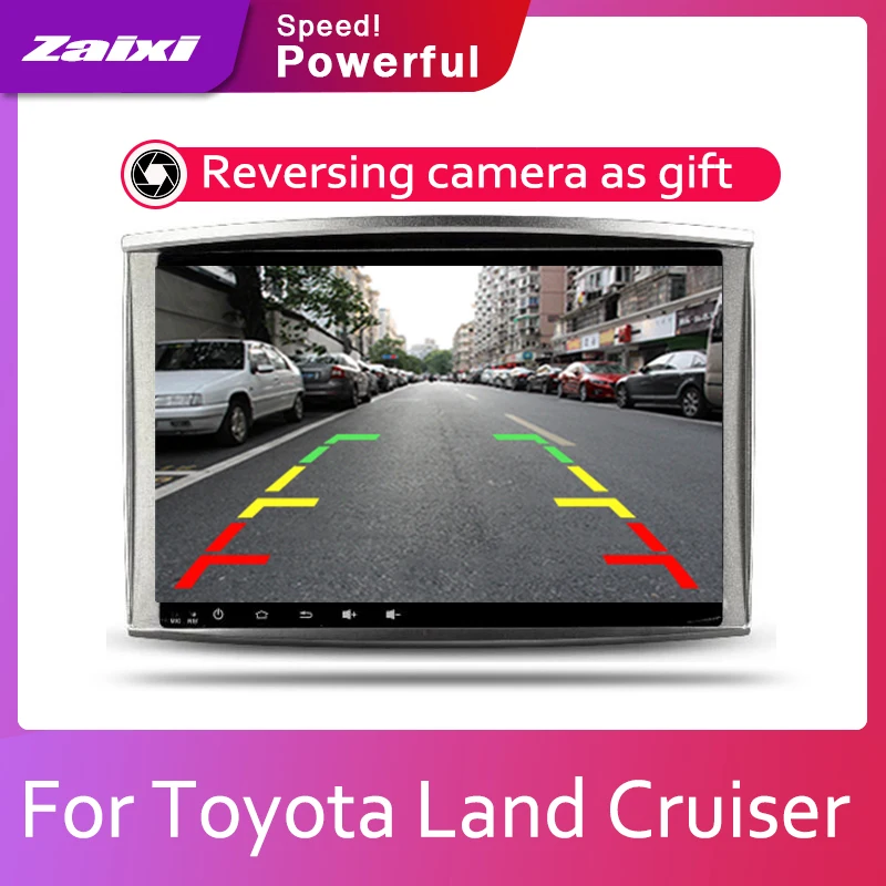 ZaiXi автомобильная система Android 1080P IPS ЖК экран для Toyota Land Cruiser LC100 2002 ~ 2007