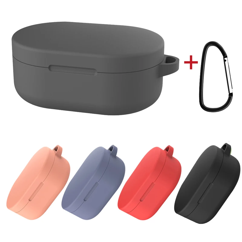 Силиконовый чехол для Redmi Airdots наушников Xiaomi молодежная версия TWS с крючком против