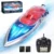 DEERC H121 радиоуправляемые лодки 25 км/ч скоростная лодка с дистанционным управлением 2,4 г гоночные лодки СВЕТОДИОДНЫЙ Ной подсветкой восстанавливающая жидкокристаллический экран игрушка для мальчиков - изображение
