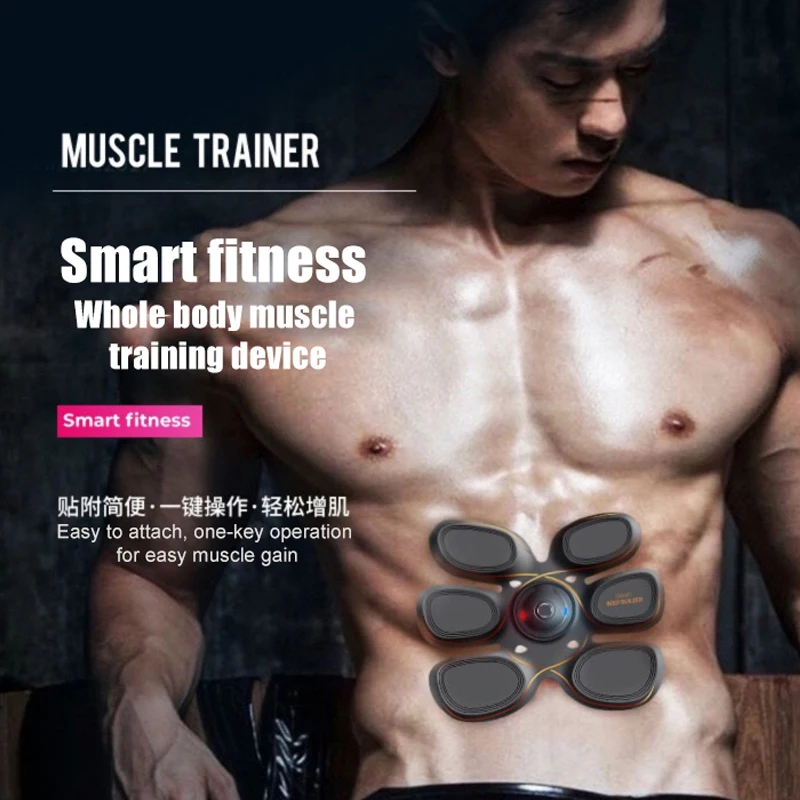 ems smart fitness abdominal muscle stimulator newest mobile phone application control home gym office fitness equipment free global shipping