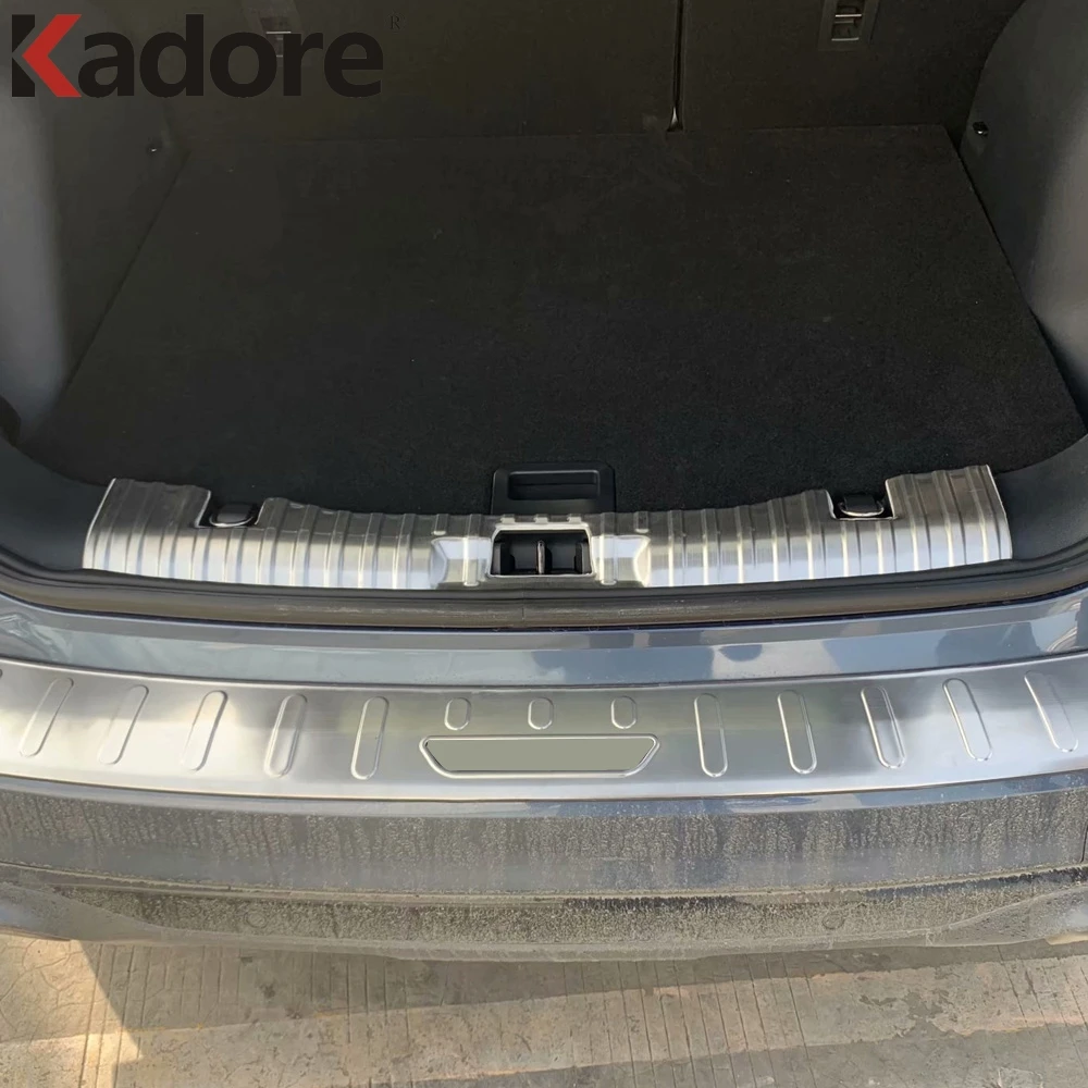 For Ford Kuga Escape 2020 2021 Stainless Steel Inner + Outer Rear Trunk Lid Bumper Protector Plate Cover Trim Foot Styling | Автомобили и