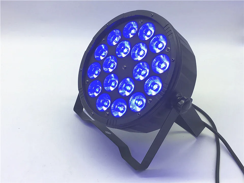 LED Par 18x12 W RGBW 4 в 1 luce della lavata di Lusso controlador DMX Led plana Luci dj | Лампы и освещение