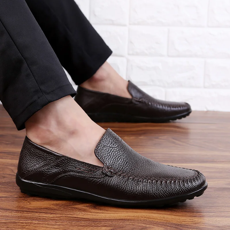 

Fashion Men Loafers Pointed Toe business Dress Shoes Leather Oxford Shoes for Men Formal Mariage slip on Wedding party Shoes *