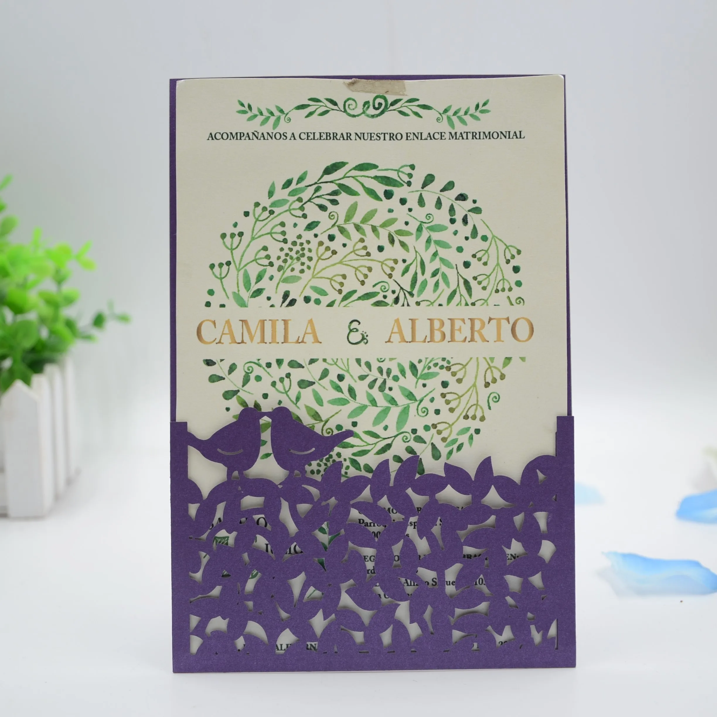 Поздравительная открытка любовь Романтический День рождения Свадебный юбилей