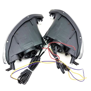 Pair Front LED Fog Lights Lamps For Toyota Corolla 2001-2008 Camry 2002-2004 9-16V ABS plastic