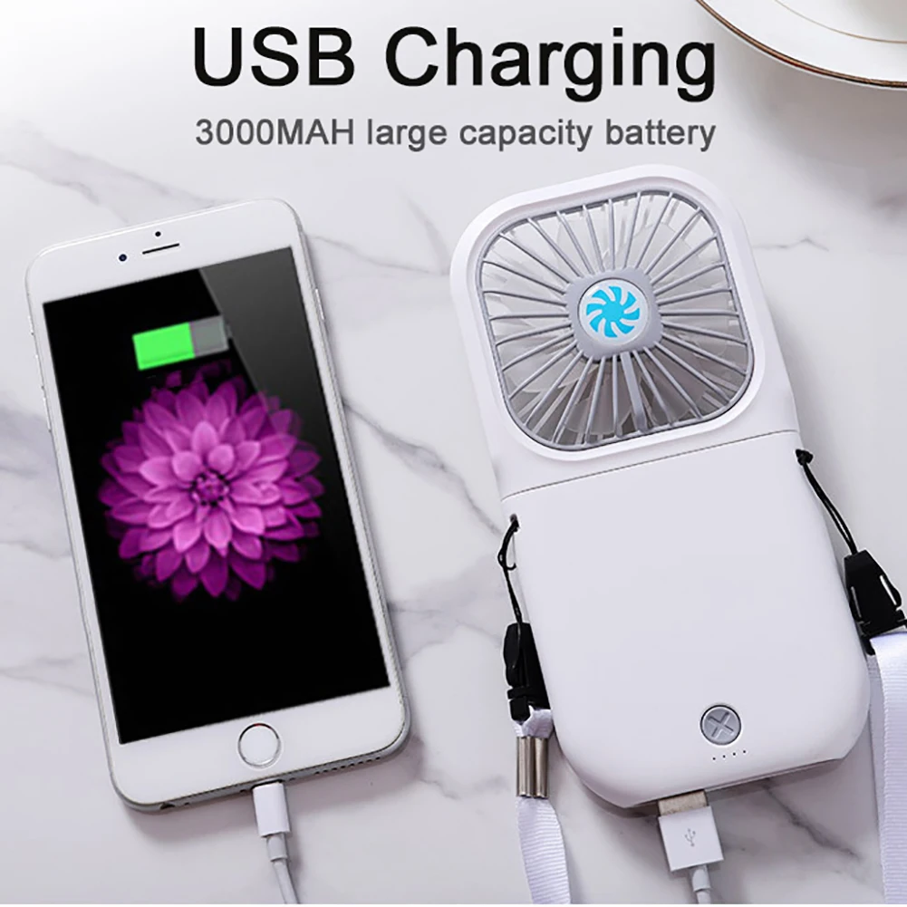 Мини Портативный складной USB вентилятор Ручной перезаряжаемый для путешествий 3
