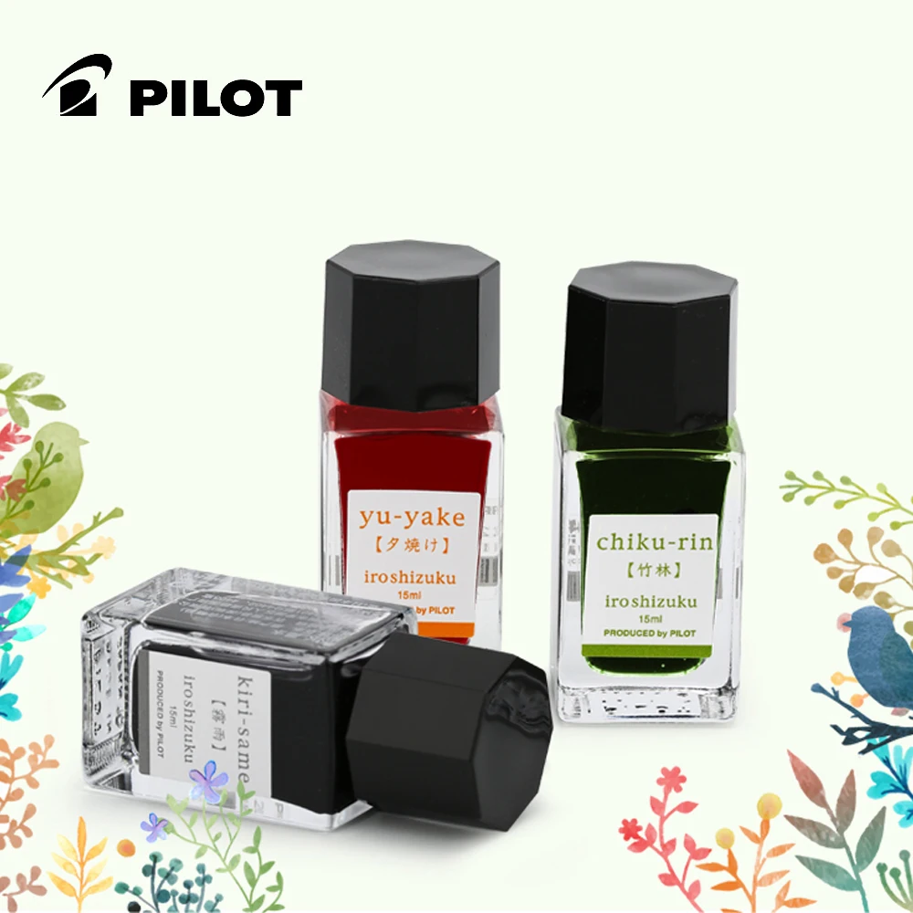 

1 Bottle PILOT INK-15 Color Iroshizuku Mini 24 Color Natural Color Ink 15ml Non-carbon Fountain Pen Ink