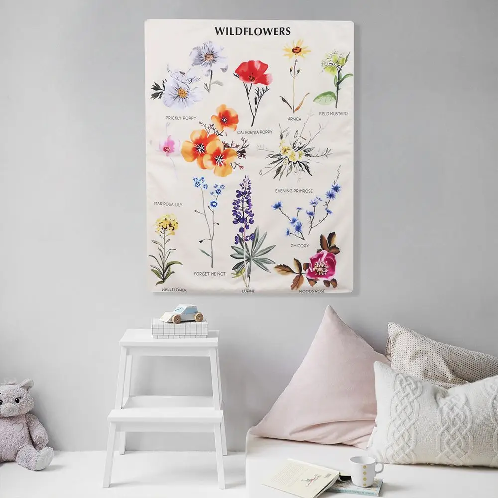 Decor Wall Art Home Decor Flower Reference Chart Wall Hanging Botanical Wildflower Tapestry Bohemian Tapestries
Decor Wall Art Home Decor Flower Reference Chart Wall Hanging Botanical Wildflower Tapestry Bohemian Tapestries