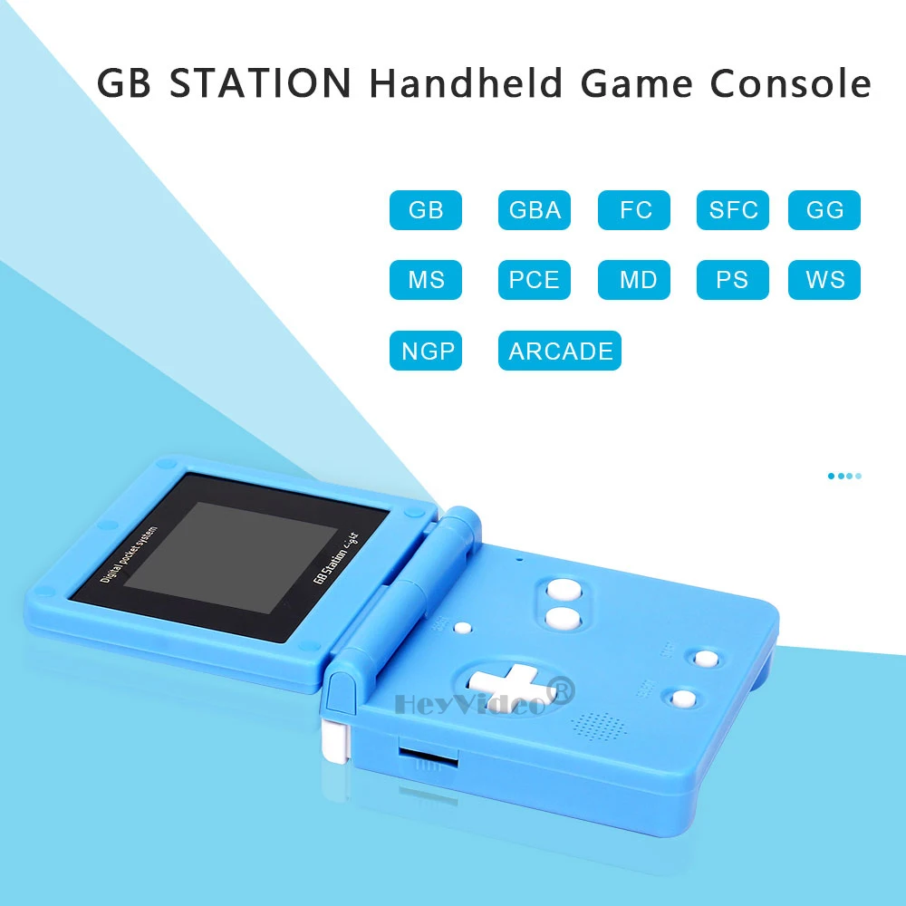Портативная игровая консоль GB Station в стиле ретро 2000 встроенных игр 2 7 дюймовый