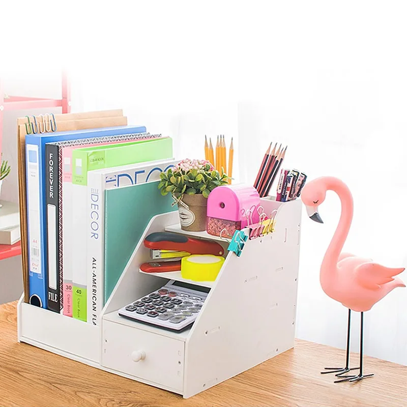 DIY органайзеры для журналов настольный органайзер держатель книг канцелярские