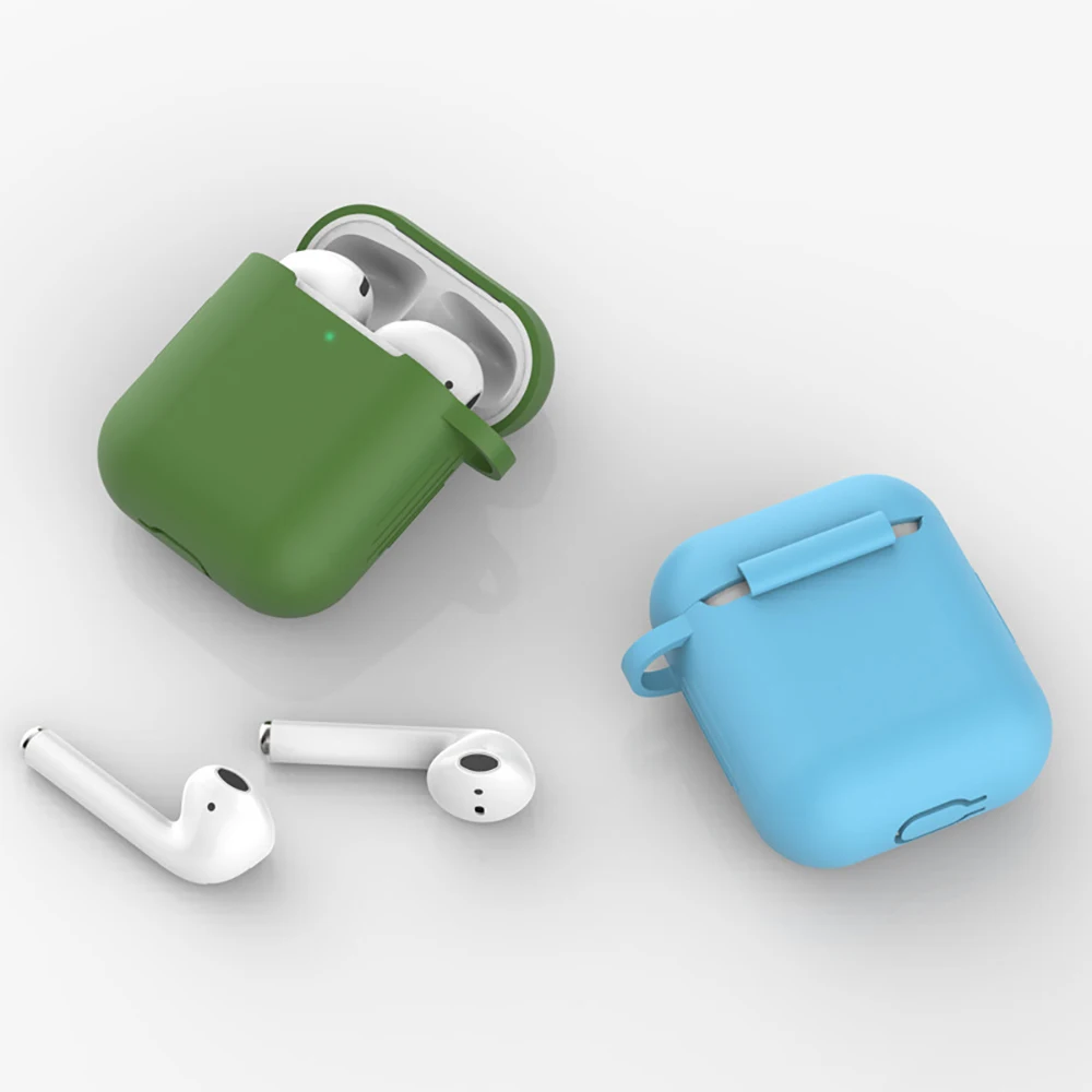 

Бесплатная доставка, силиконовый чехол airpods для Apple Airpods 1/2, защитный чехол для наушников, чехол для airpods 2/1, чехол для наушников