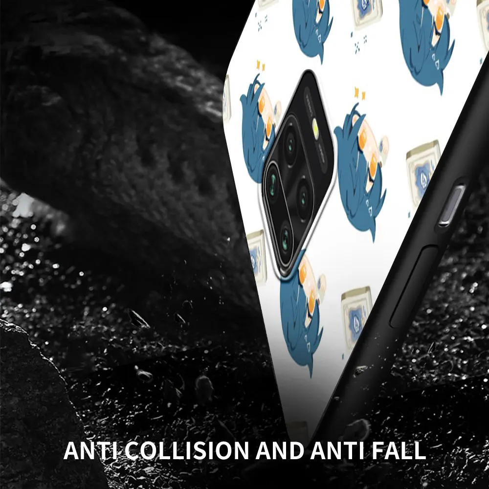 Cartoon Genshin Impact Silicone Phone Case For Xiaomi Redmi Note 10 9S 9 8 Pro 8T 8A 9A 9C 7 7A K40 Soft Shell Cover Coque Funda