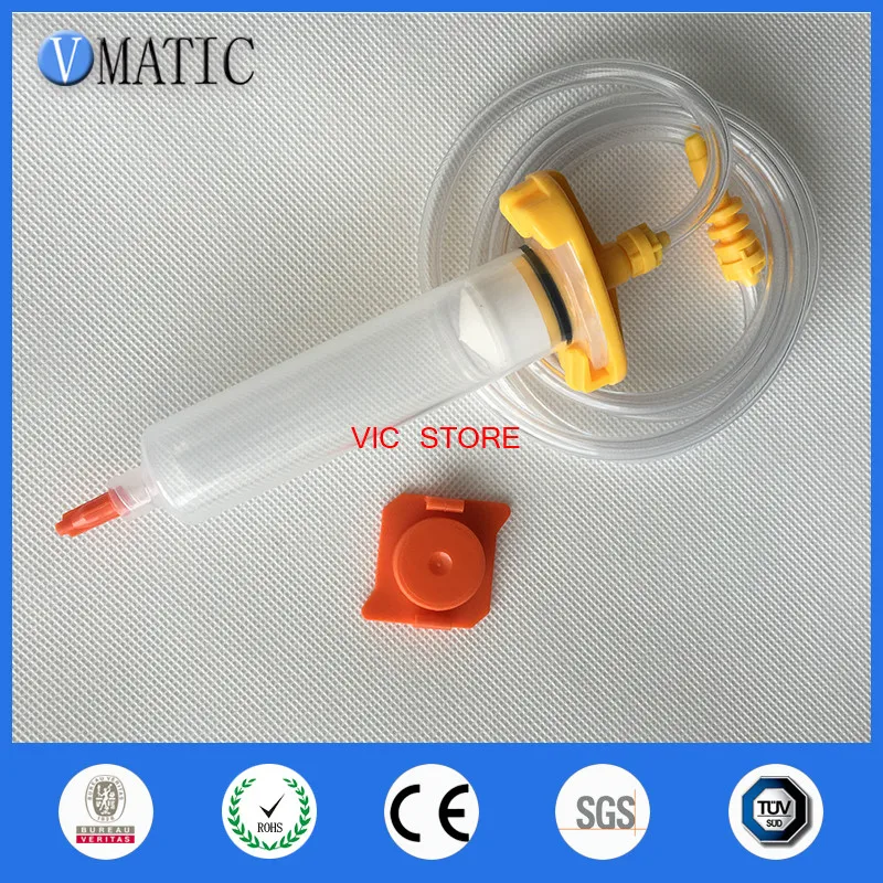 Бесплатная доставка EFD 10cc ml пневматический Шприц Баррель клапан робот адаптер с