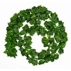 Зеленые листья листьев винограда 2 метра, листья, искусственные растения для украшения дома, аксессуары для свадебных церемоний, распродажа