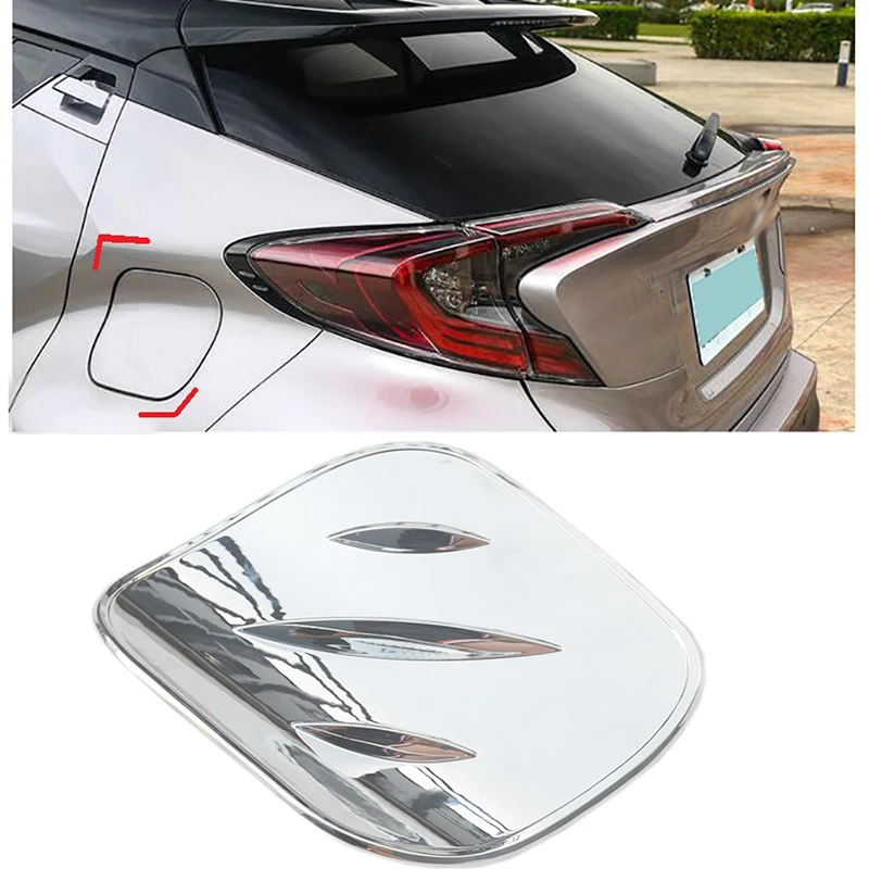 

ABS Chrome 1 шт. внешняя крышка топливного бака накладка для Toyota C-HR CHR 2016-2017 Стайлинг автомобиля