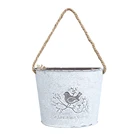 Винтажная металлическая ваза для птиц, подвесной цветочный горшок, поделка для искусственных цветов, украшение для свадьбы, Рождества, дома, сада