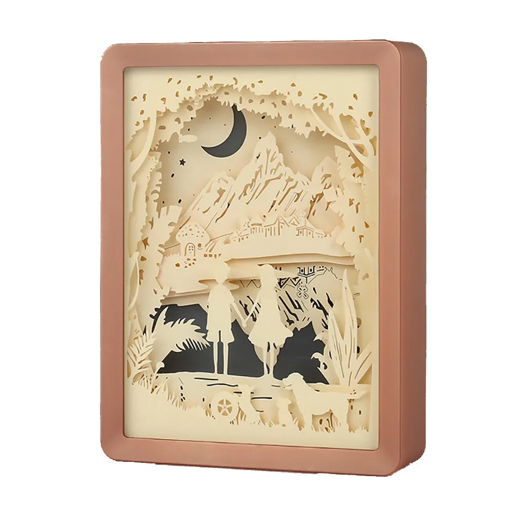 Лампа для скульптур из фотобумаги пар креативный ночник сделай сам с питанием от