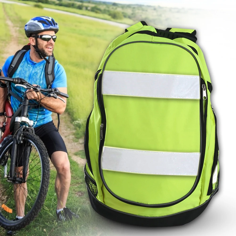 

Night Reflective Luminous Riding Highly Resistant Safety Backpack Great For Sports Cycling