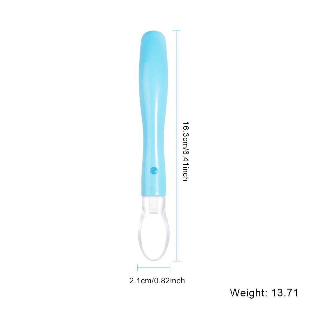 

Baby Silicone Spoon Soft First Stage Feeding Spoon Baby Safe Temperature Sensing Self-Feeding Training Spoon for Toddlers Kids