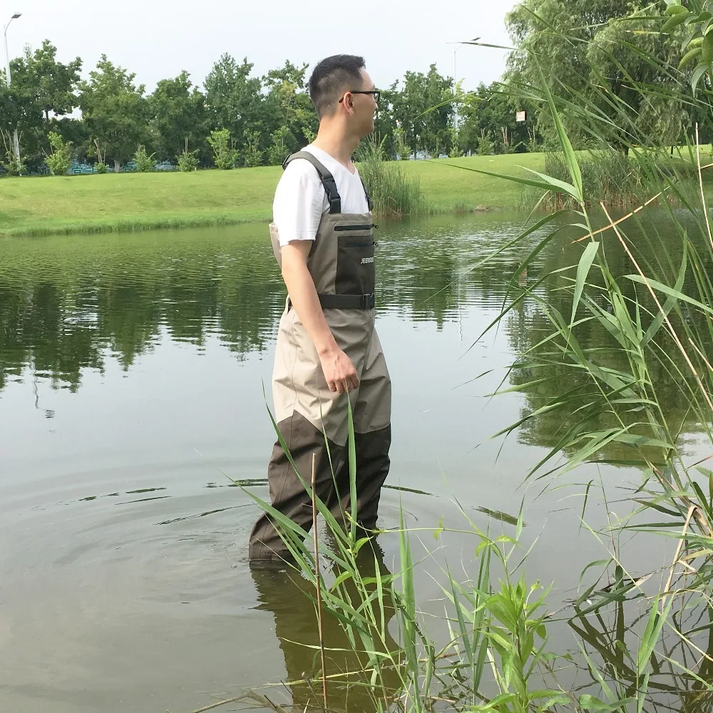 

Fly Fishing Clothes Waders Clothing Portable Chest Overalls Waterproof Wading Pants Stocking Foot Good As Daiwa For Fishmen