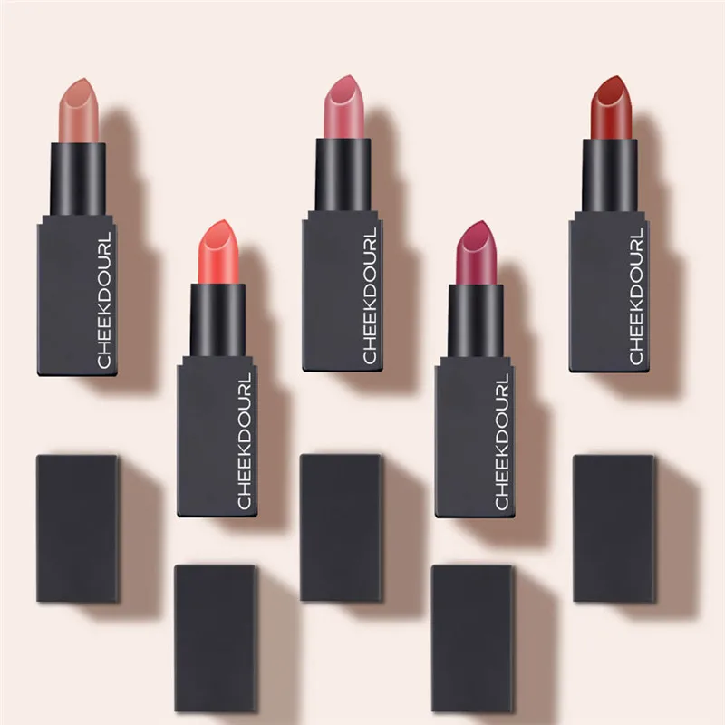 Матовые помады CHEEKDOURL 5 видов цветов водостойкая матовая помада косметика легкая