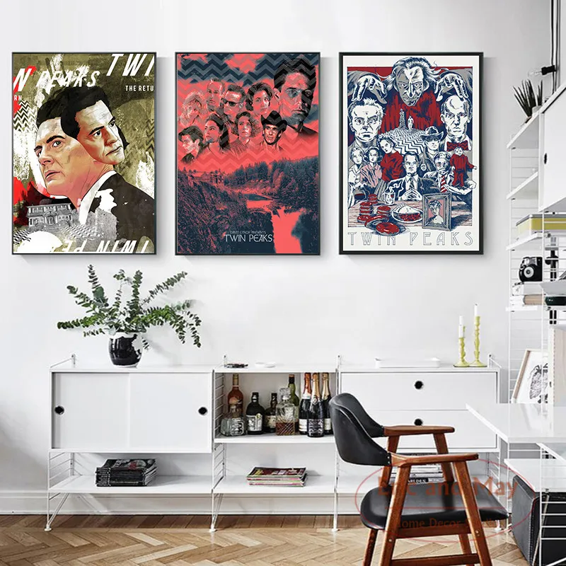 

Tv Series Classic Movie Twin Peaks Posters And Prints Wall Pictures For Living Room Vintage Decorative Home Decor Plakat