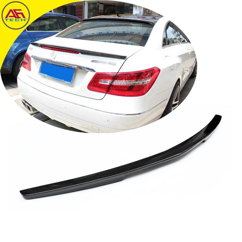 

Carbon fiber back boot lip spoiler wing rear trunk spoiler wing for Mercedes-Benz E coupe C207 E200 E260 E350 2 door 2010-15