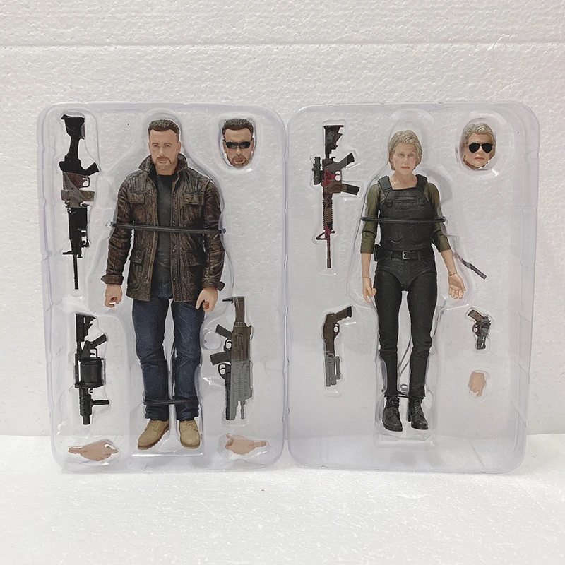 Фигурка NECA Terminator T 800 Dark Fate Сара Коннор Рождественская кукла Коллекционная модель