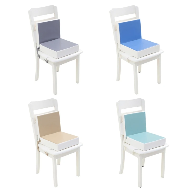 

Baby Heightening Cushion Seat Booster for High Dining Chair Children kid Waterproof PU Leather Toddler infant increasing height