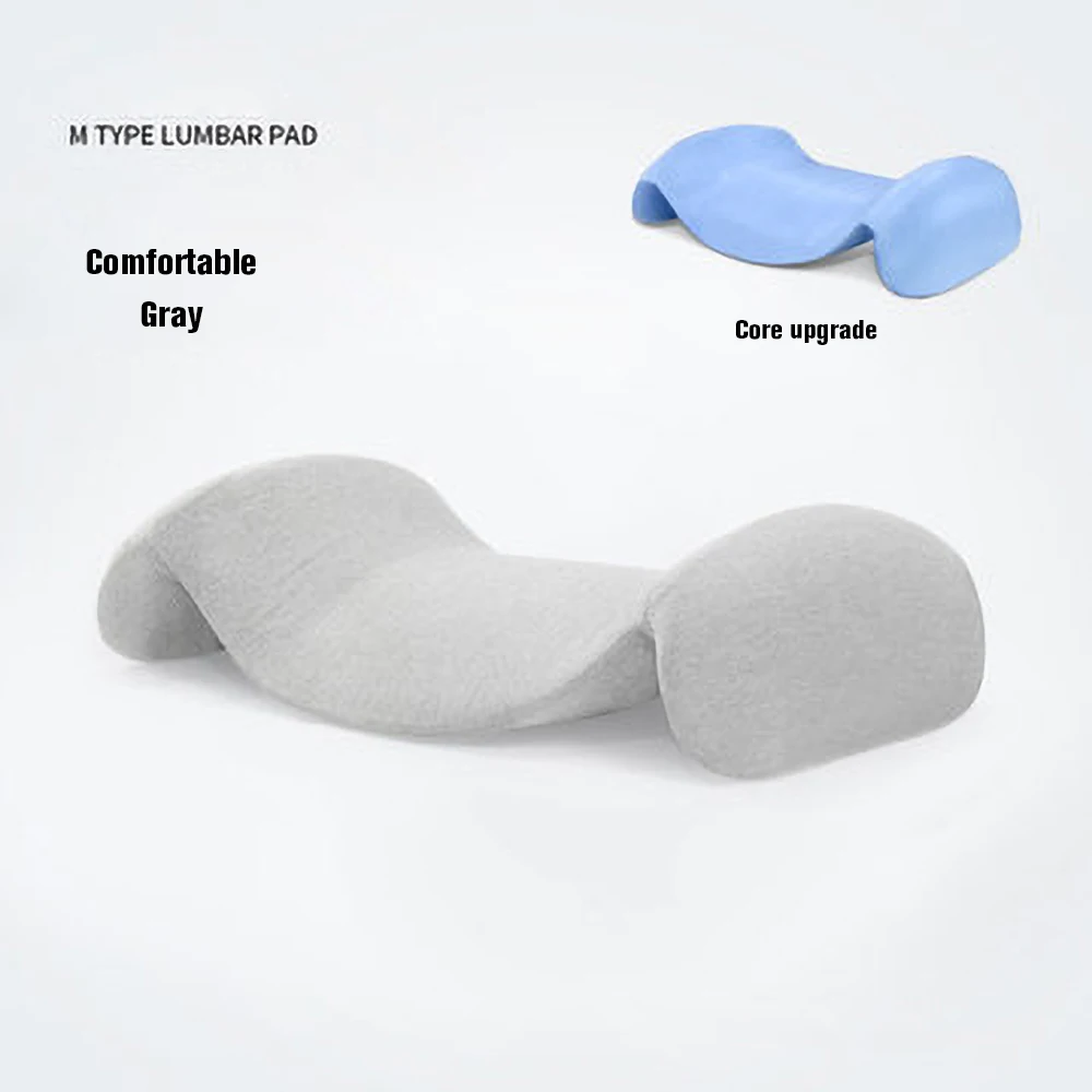 Almohadilla de espuma viscoel&aacute;stica para la cintura, coj&iacute;n de soporte para la espalda, rebote lento, almohada de presi&oacute;n para mujeres embarazadas-3