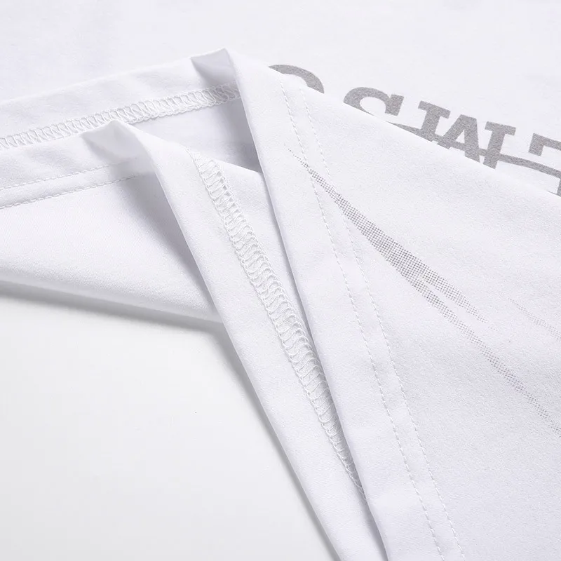 

Summer 2021 new men's fat plus large fashion casual round neck printed ice silk short sleeve T-shirt for men