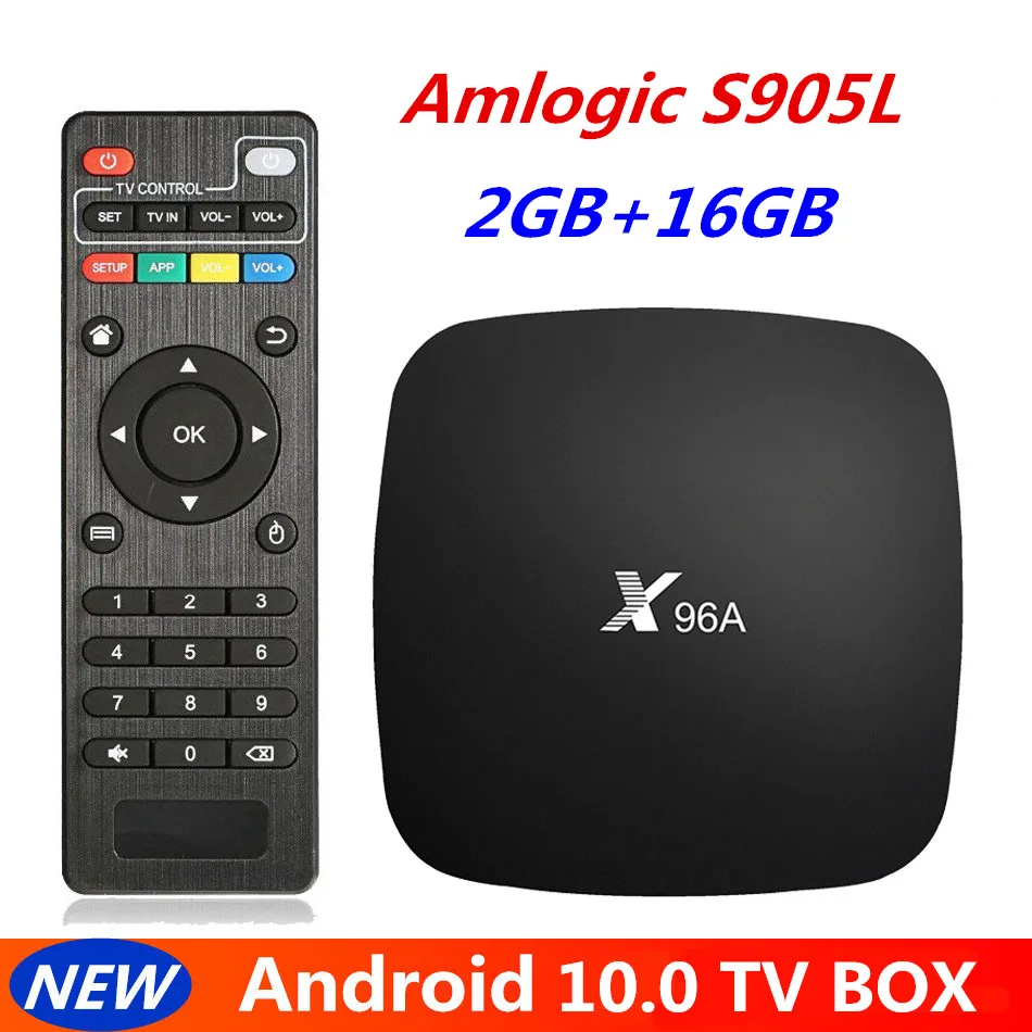 ТВ приставка X96 Amlogic S905L на Android 10 0 четыре ядра 2 + 16 ГБ 4 ГГц 5 Wi Fi|ТВ-приставки и