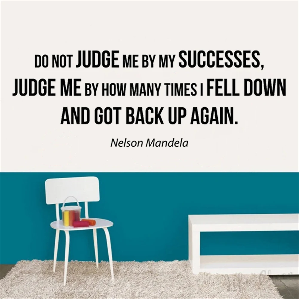 

Do Not Judge Me By My Successes Inspirational Quote Wall Stickers Classroom Kids Room Motivational Decals Bedroom Poster DW7749