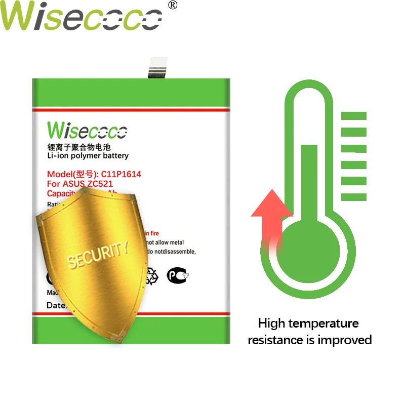 WISECOCO 6200 мАч C11P1614 батарея для ноутбука Asus ZC521TL ZenFone Pegasus 3S MAX мы собрали воедино