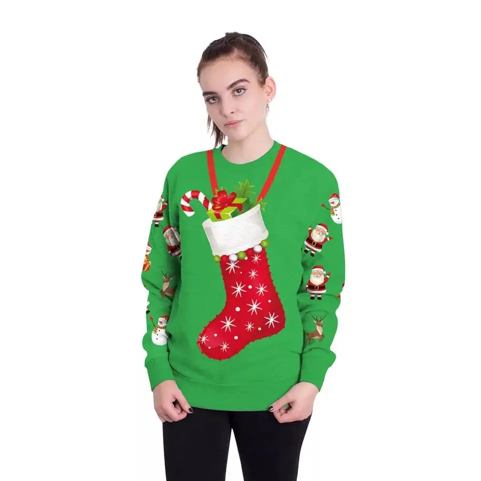 

2020 Merry Christmas Gifts Unisex Sweaters Ugly Xmas 3D Funny Cute Printed Tops Jumpers Autumn Winter Pullover Man's Sweatshirts