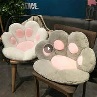 cute cat bear paw chair seat cushion stuffed plush soft paw pillows animal sofa indoor floor bed home decor children gifts toys