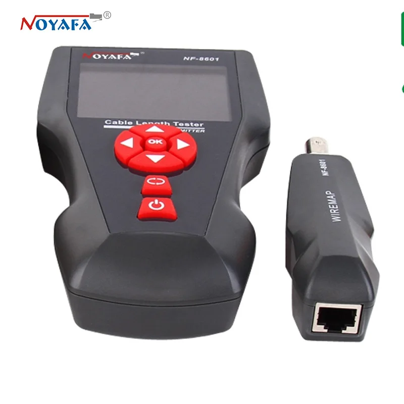 Оригинальный NF-8601A Многофункциональный тестер сетевого кабеля длины ЖК-Кабеля