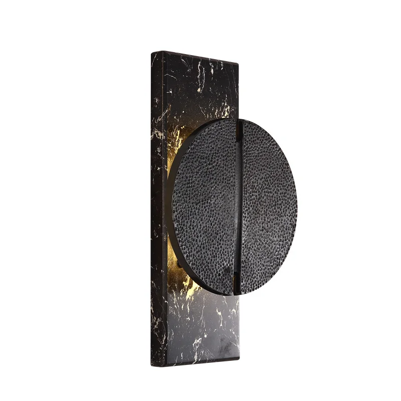 

Postmodern creative marble wall lamp Nordic minimalist model room study bedroom bedside designer wall lamp