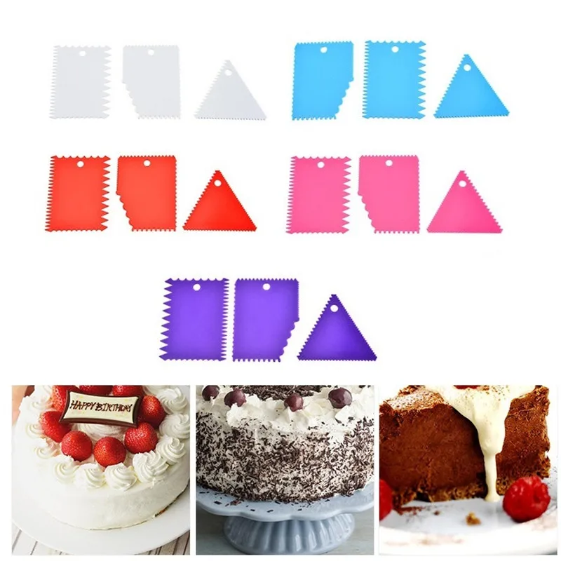 Комплект из 3 предметов формы для выпечки инструменты Пластик миксер теста Ножи