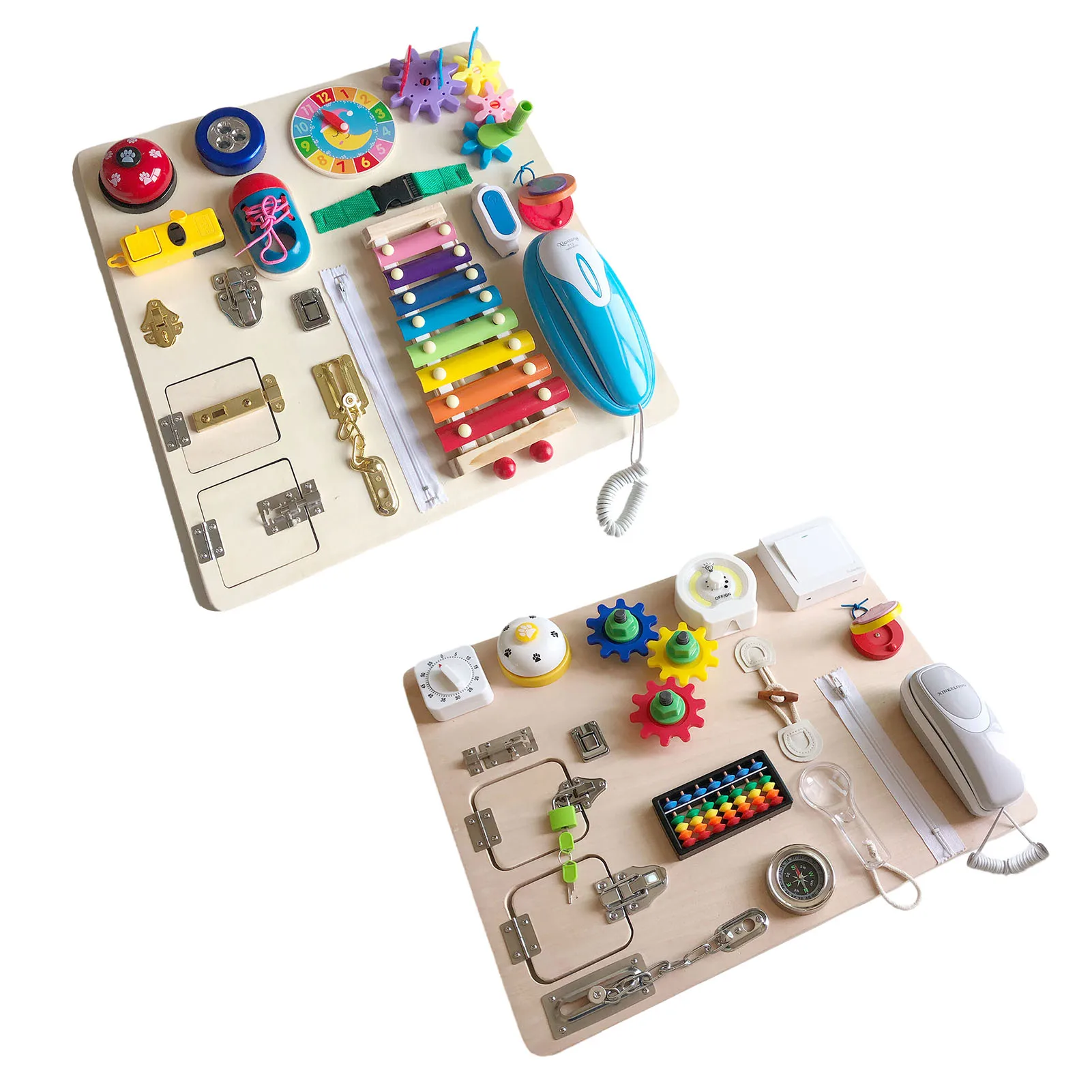 

Обучающие деревянные игрушки Монтессори, детская сенсорная доска для развития базовых навыков, обучающая доска, обучающие игрушки для дете...