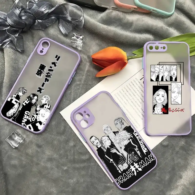 

Tokyo Avengers Revengers japan anime Phone Case matte transparent For iphone 7 8 11 12 plus mini x xs xr pro max cover