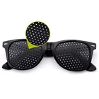 Улучшение зрения в черном цвете, умные очки для тренировок, очки для велоспорта, солнцезащитные очки с маленькими отверстиями, очки для кемпинга